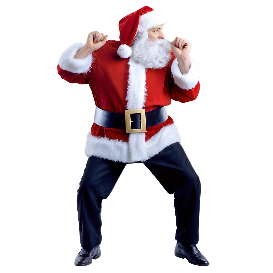 Dancing Santa Png 10