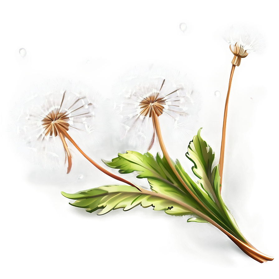 Dandelion Bouquet Art Png Ton