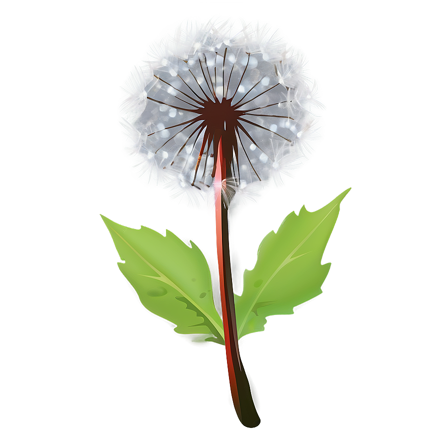 Dandelion In Snow Png 05242024