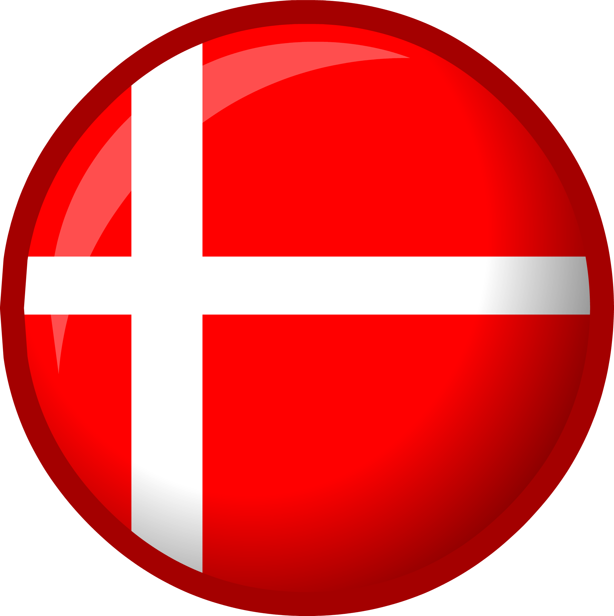 Danish Flag Button