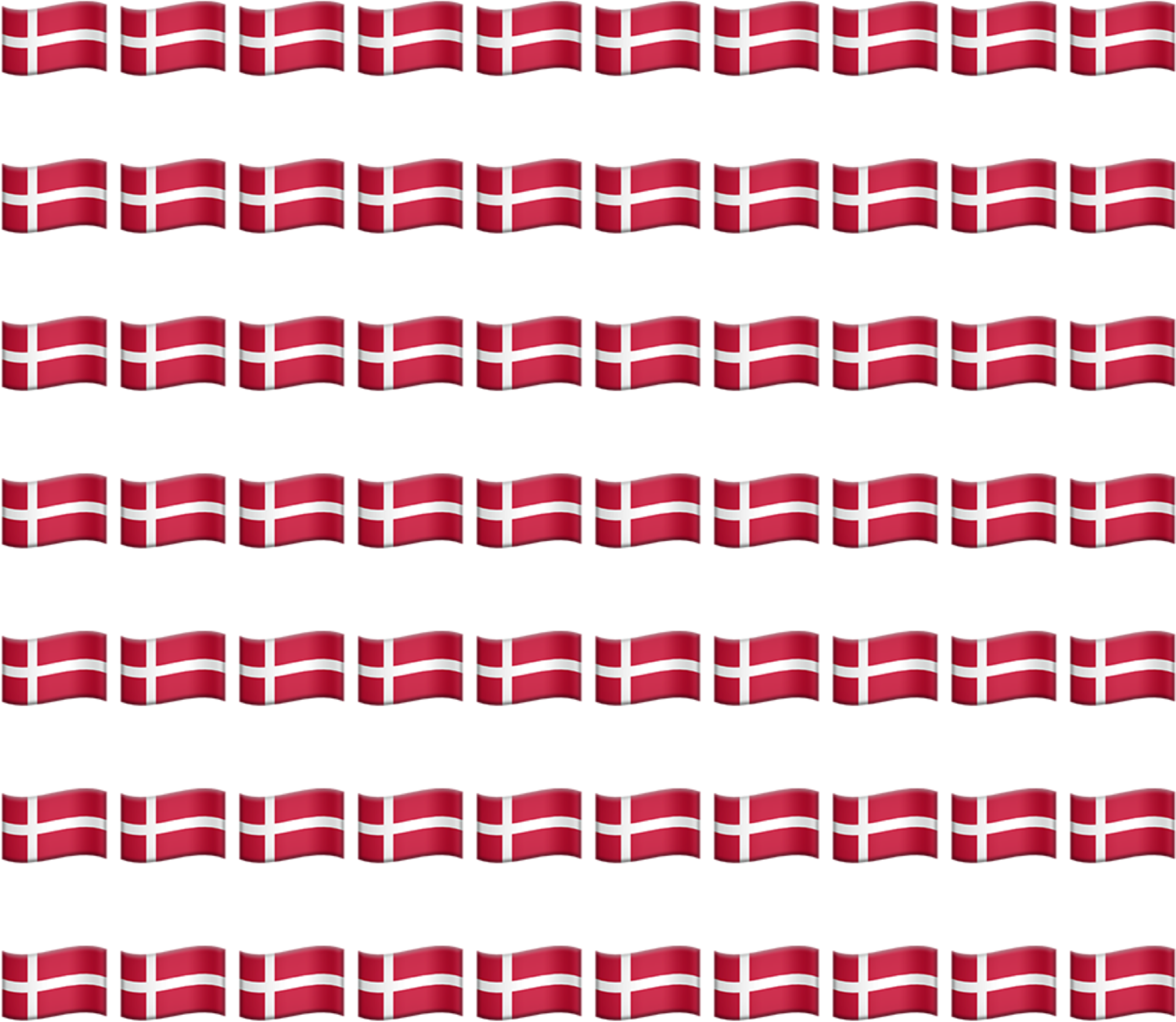 Danish Flags Display Pattern