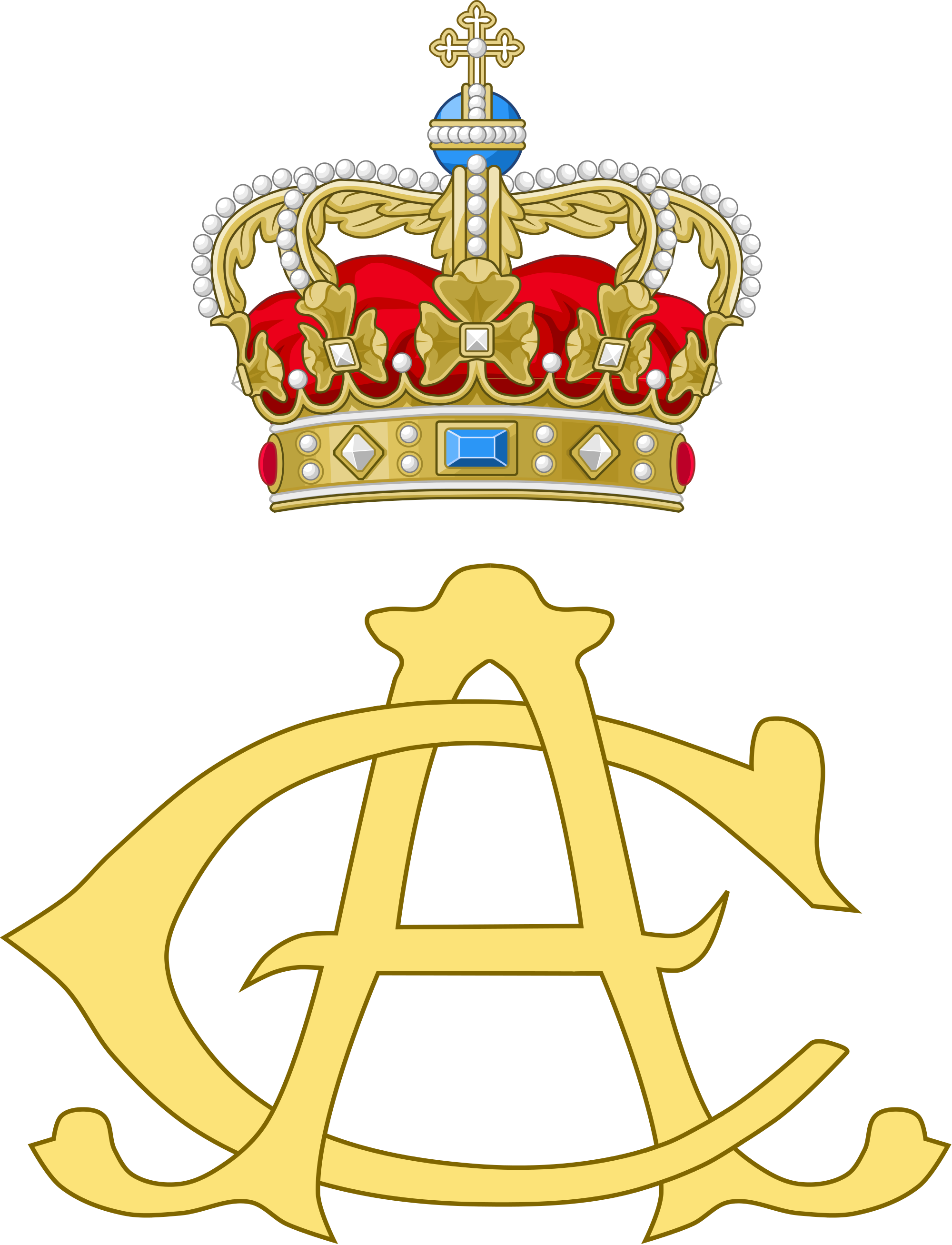 Danish Royal Crownand Monogram