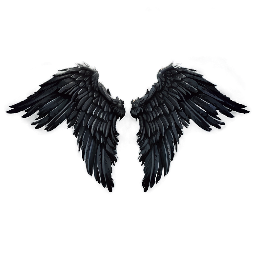 Dark Angel Wings Illustration Png Qft