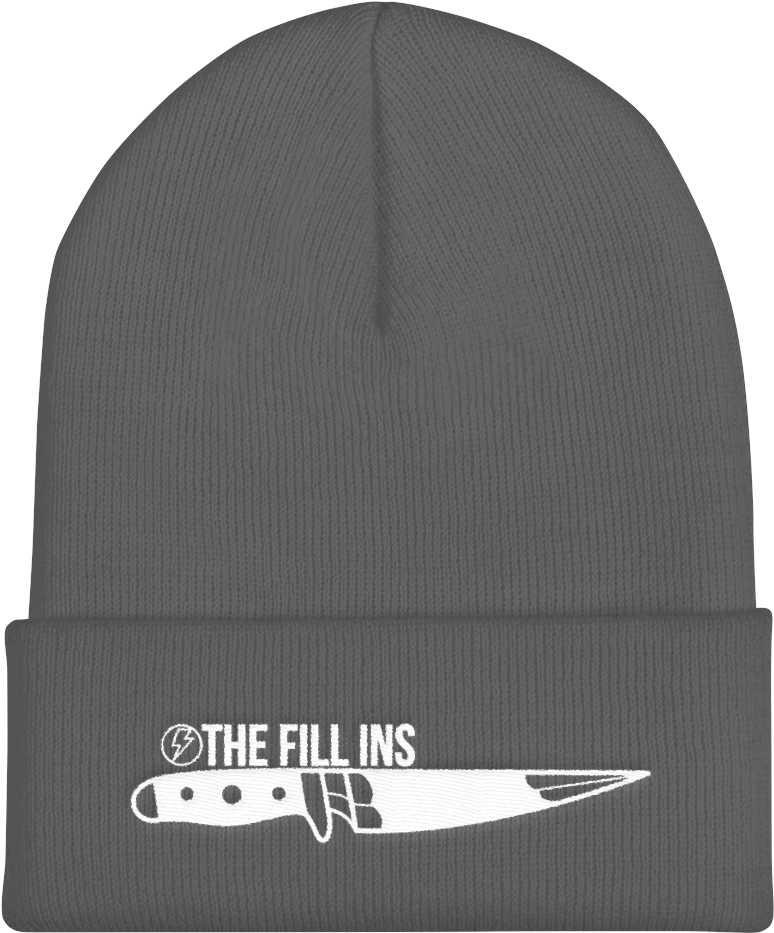 Dark Beaniewith Guitar Pick Logo