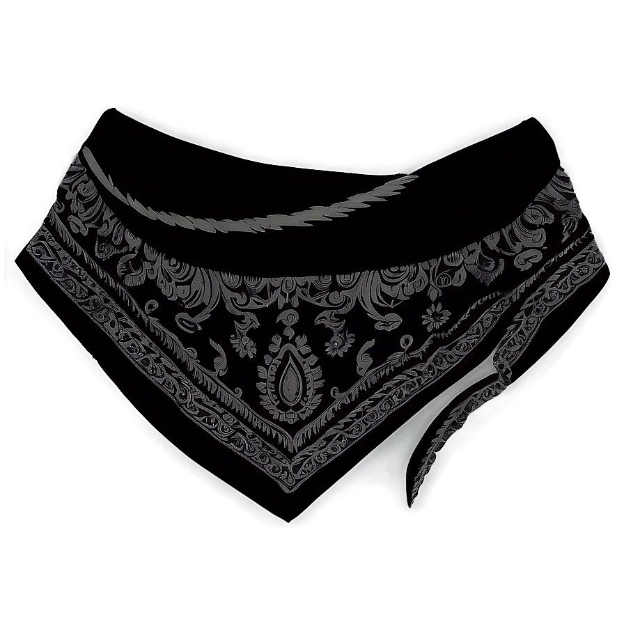 Dark Black Bandana Png Btr