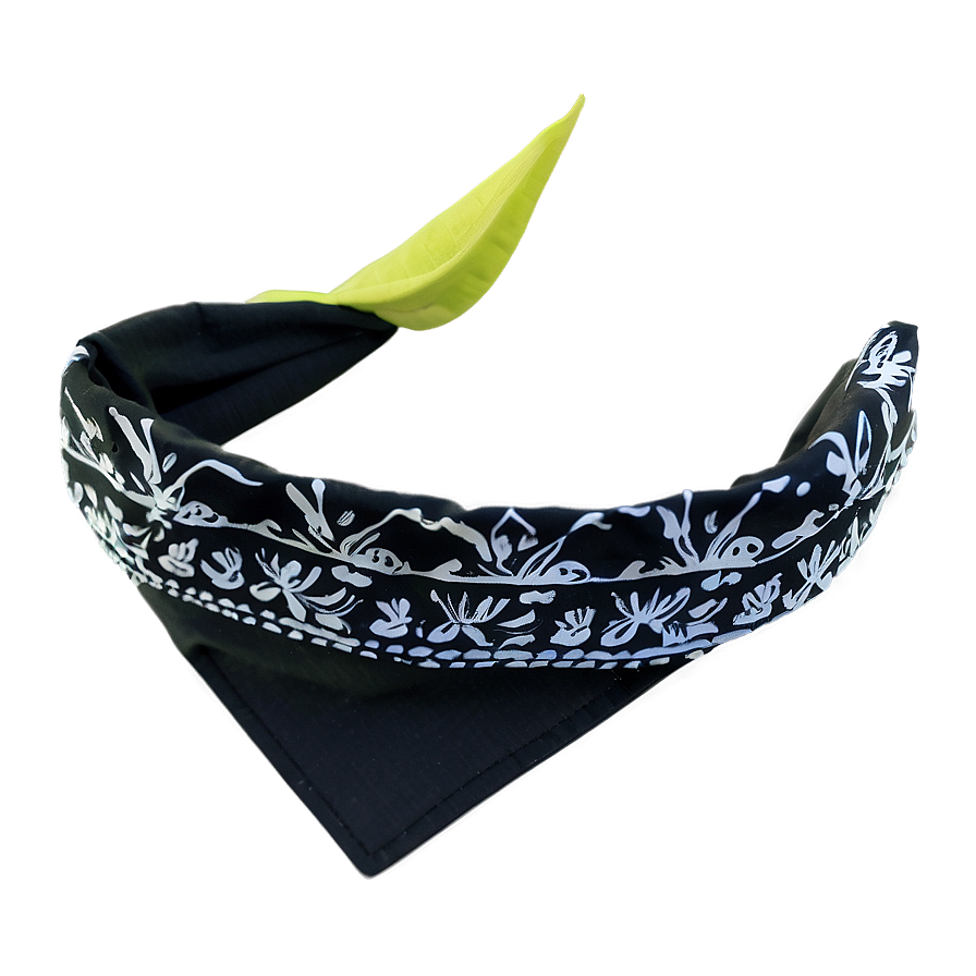 Dark Black Bandana Png Gvd37