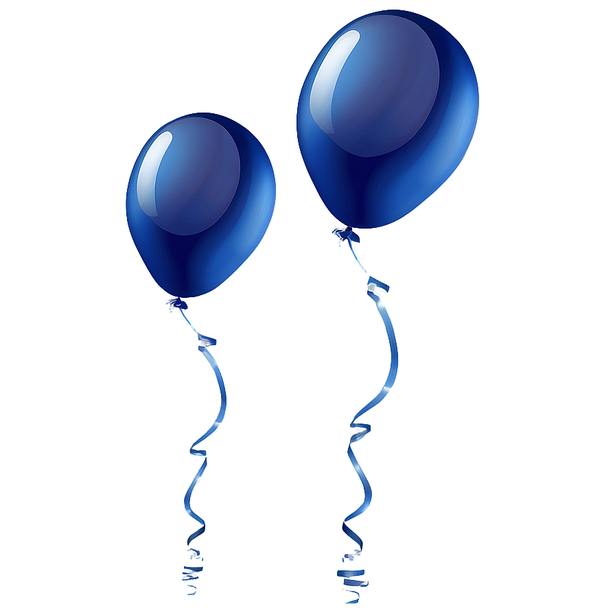 Dark Blue Balloons Png 82