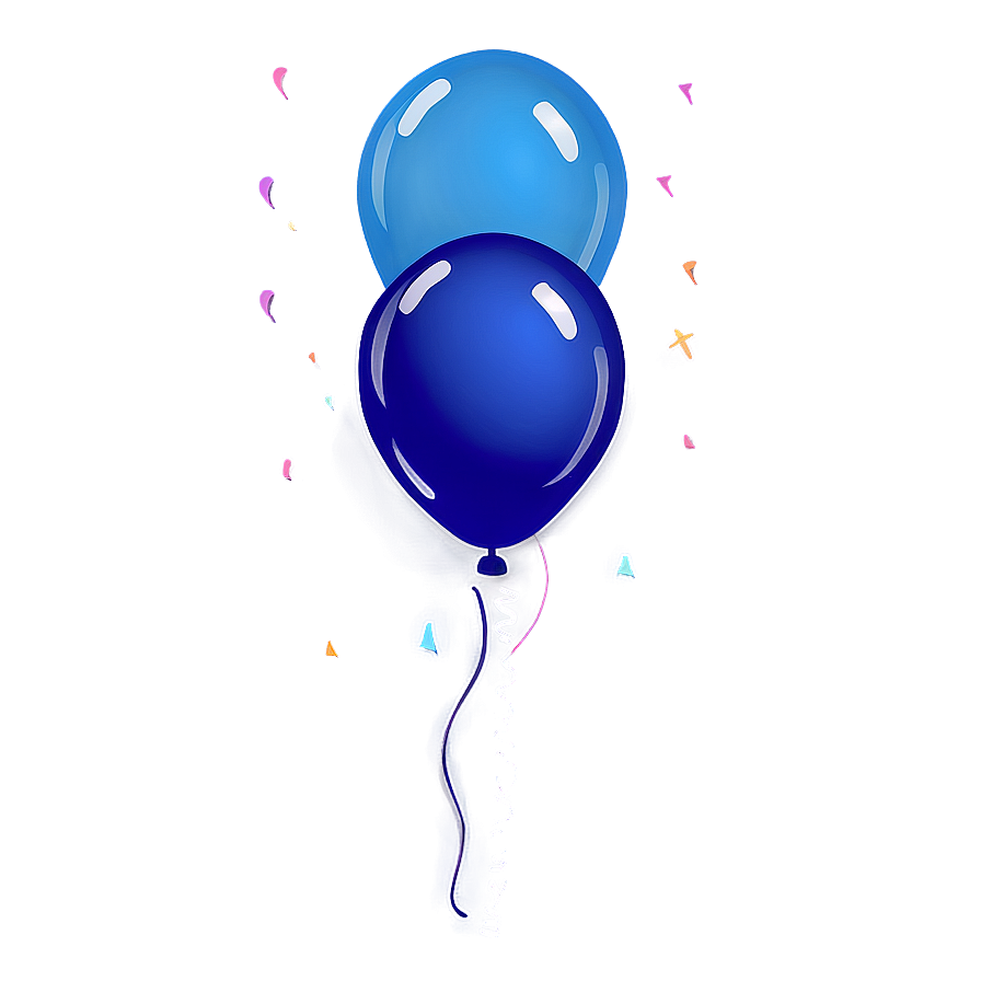 Dark Blue Balloons Png Yow71