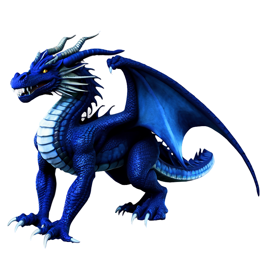 Dark Blue Dragon Scene Png Cyx