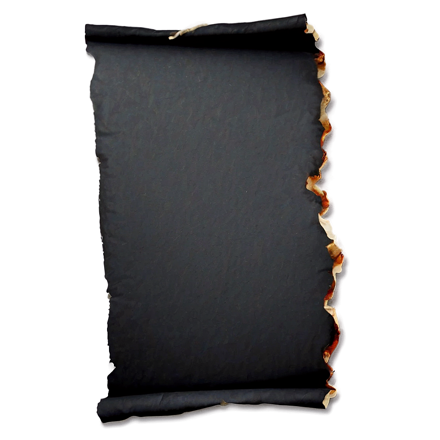 Dark Burned Paper Png Dvx32