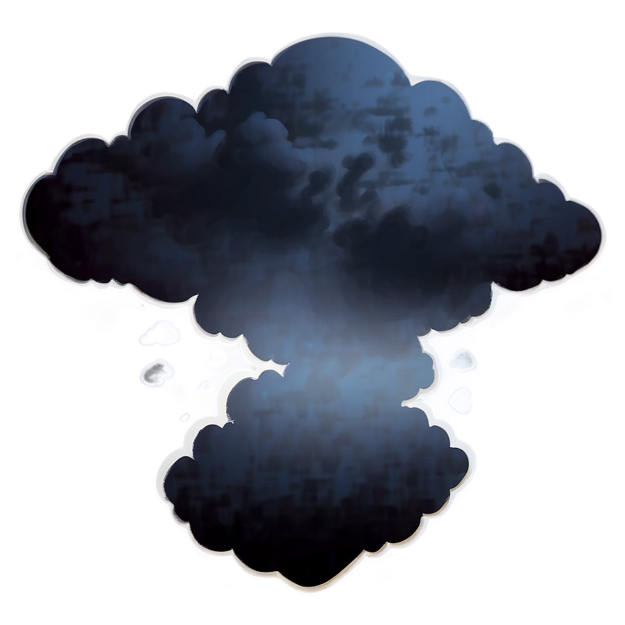 Dark Cloud Vector Silhouette Png Knn43