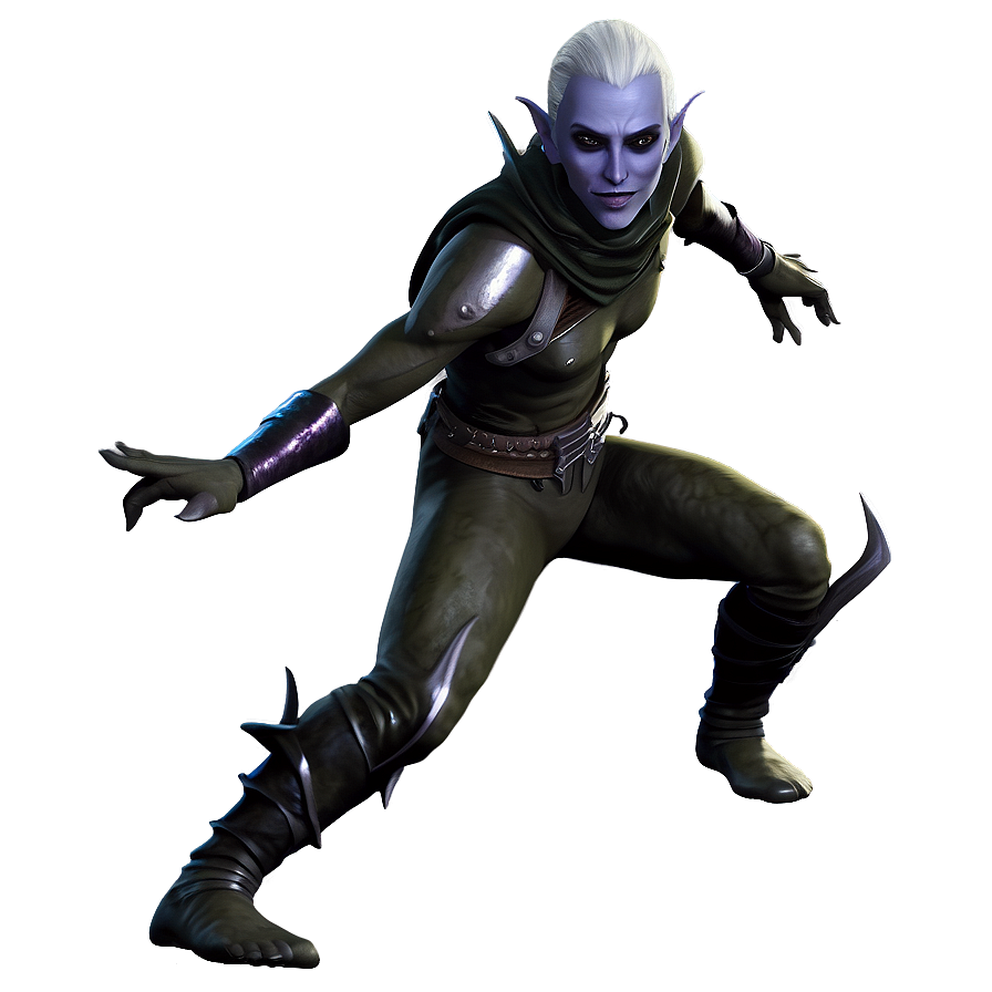 Dark Elf Rogue Sneaking Png 05232024