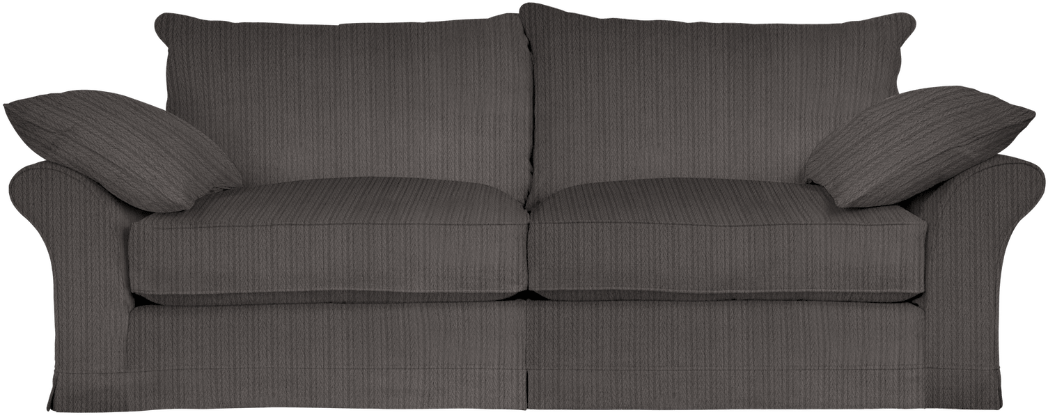 Dark Gray Fabric Loveseat