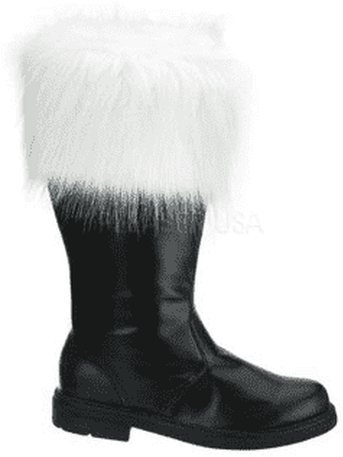 Dark Green Fur Trimmed Boot