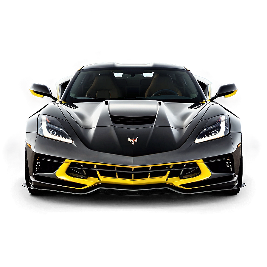 Dark Knight Corvette C8 Png Fxp59