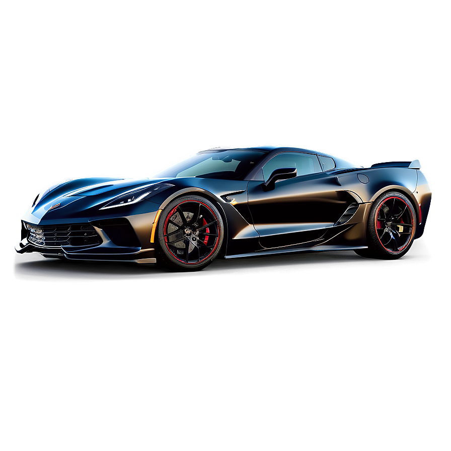 Dark Knight Corvette C8 Png Qcv