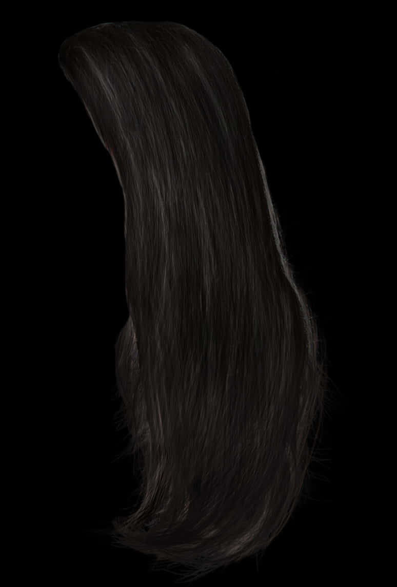 Dark Long Hair Silhouette