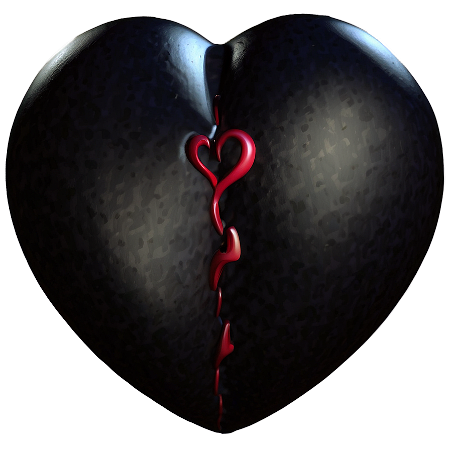 Dark Love Heart Png Fiw