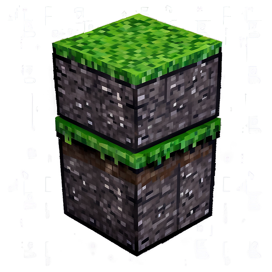 Dark Minecraft Grass Block Png Xpj