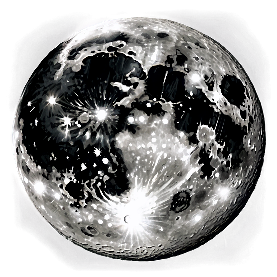 Dark Moon In The Night Sky Png Xwa