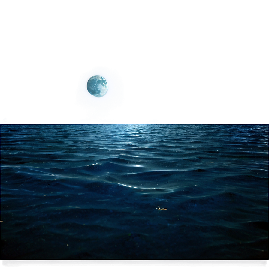 Dark Nighttime Ocean Png Tcu86