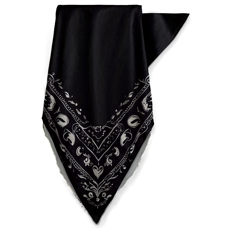 Dark Pattern Black Bandana Png Bcn