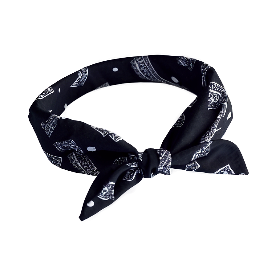 Dark Pattern Black Bandana Png Qjy