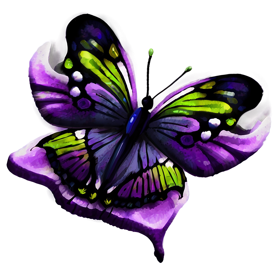 Dark Purple Butterfly Png Ktt