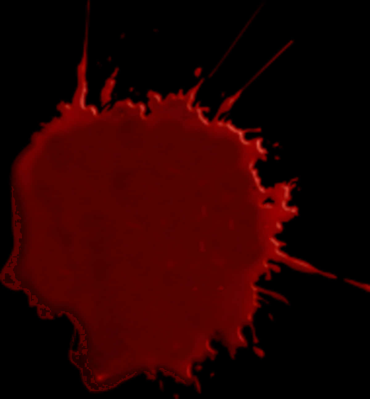 Dark Red Blood Splatter