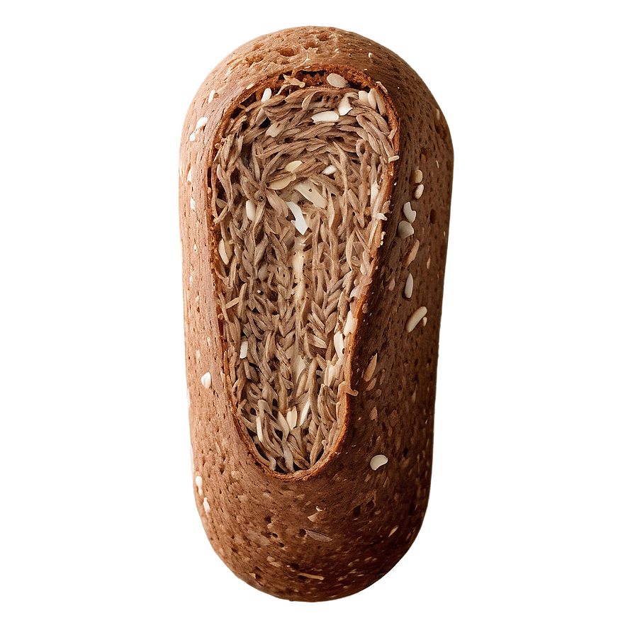 Dark Rye Bread Slice Png Mpe