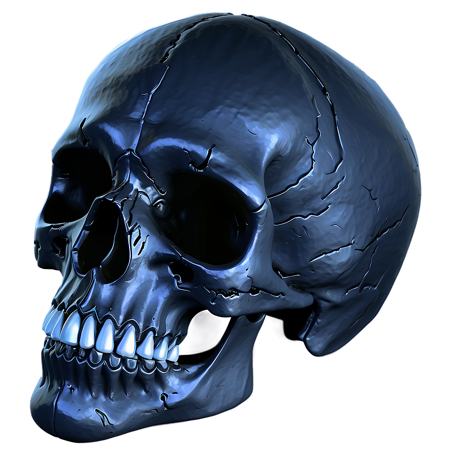 Dark Skull Face Art Png Kam96