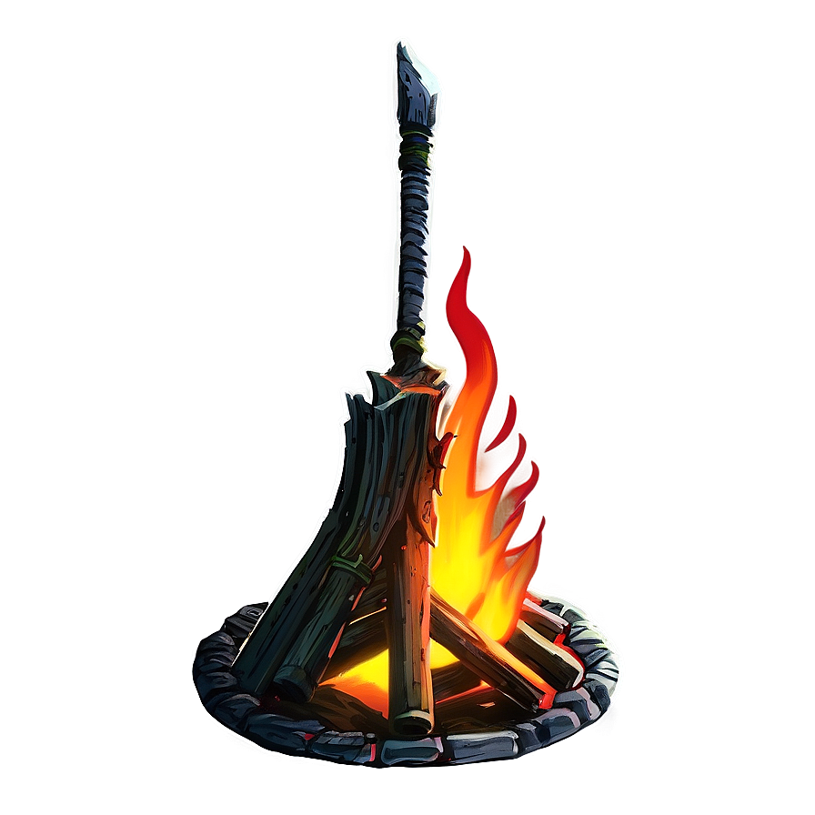 Dark Souls Bonfire Close-up Png Fjo