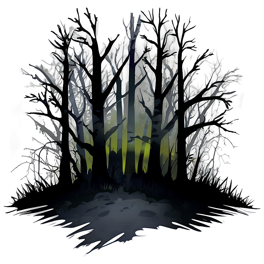 Dark Spooky Forest Clipart Png Mml83