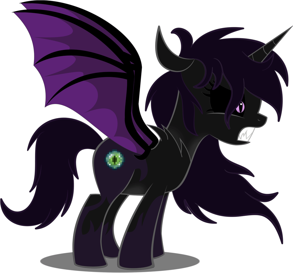 Dark_ Unicorn_with_ Dragon_ Wings_ Vector