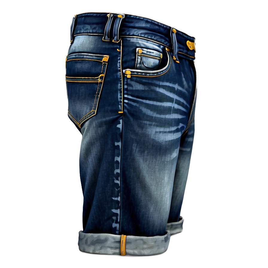 Dark Wash Jorts Png 06132024