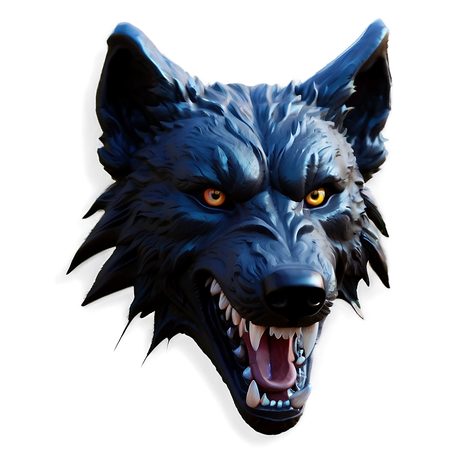 Dark Wolf Head Background Png Iit