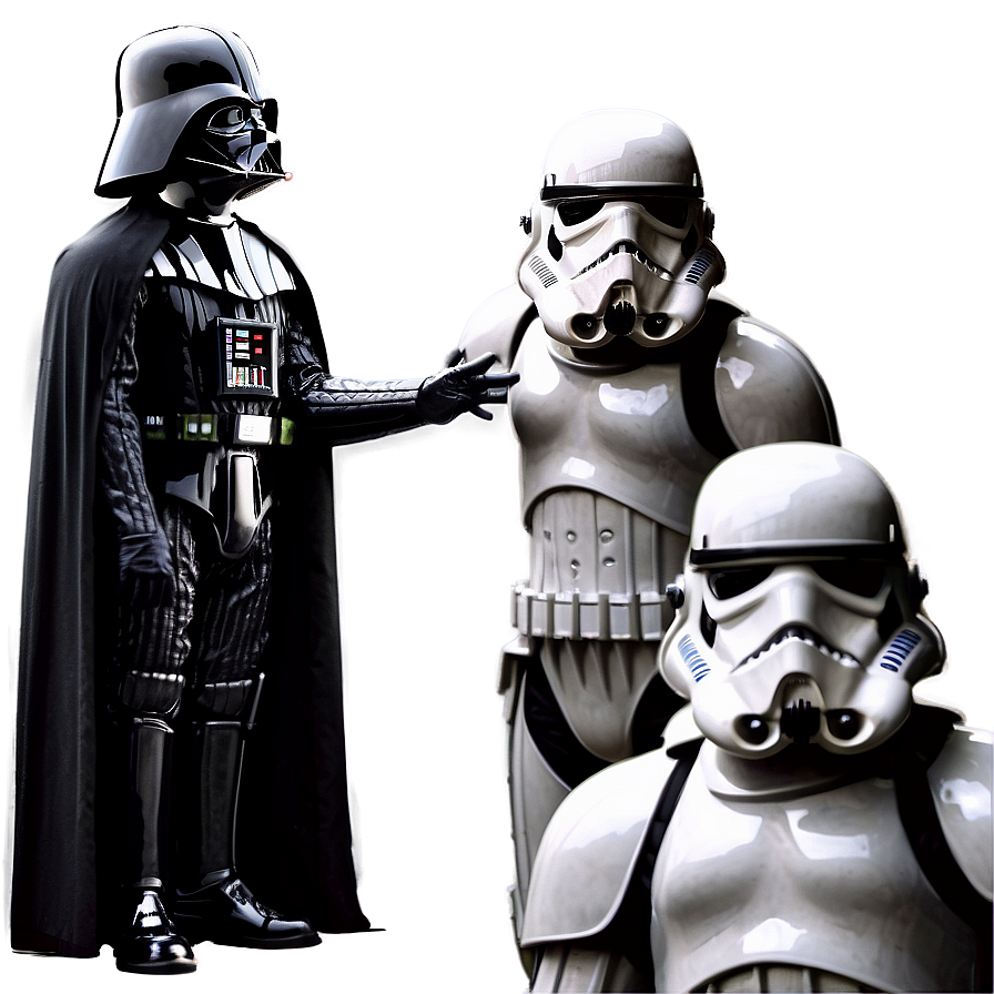 Darth Vader With Stormtroopers Png Fvr22