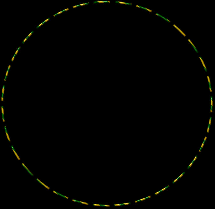 Dashed Glowing Circle Vector