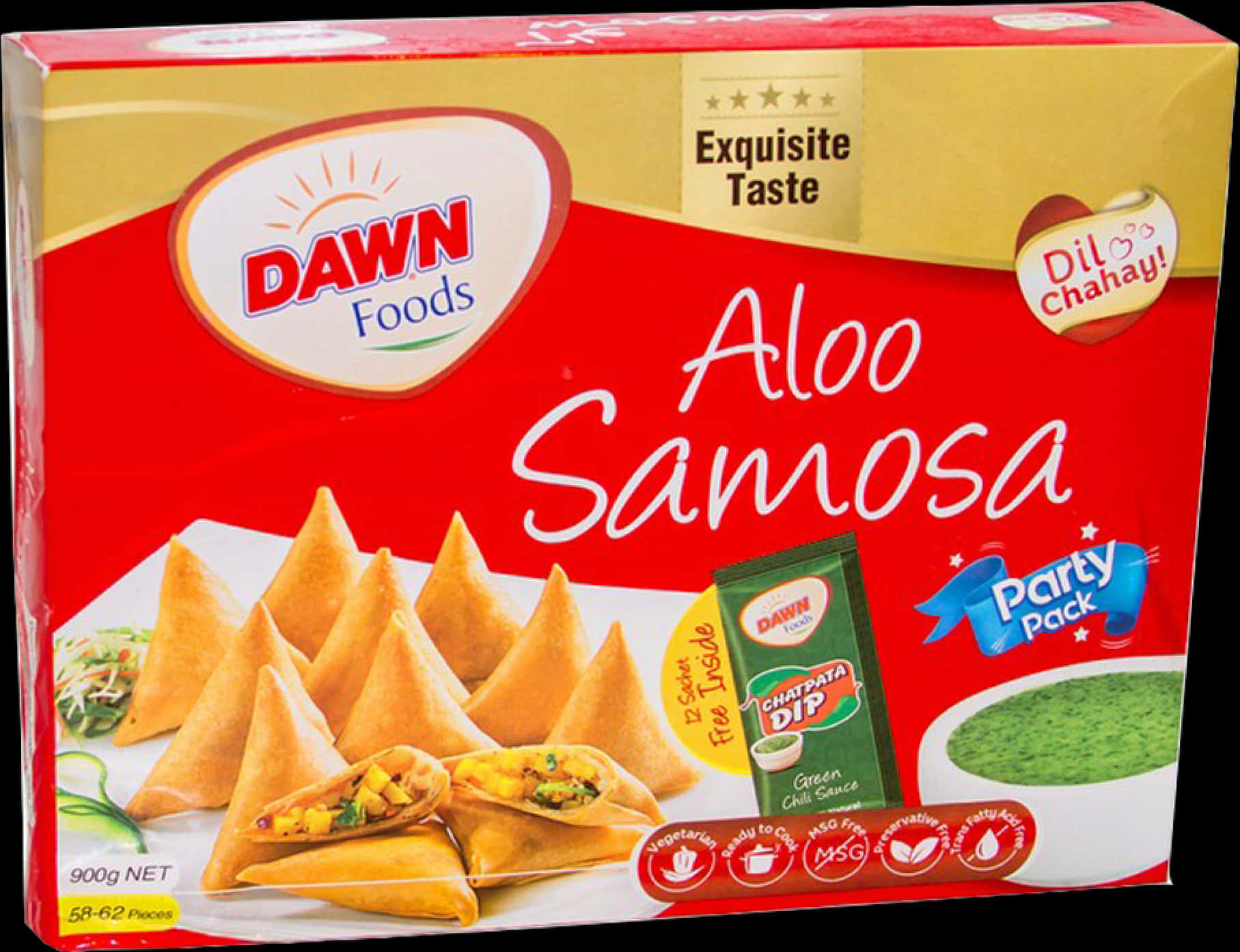 Dawn Foods Aloo Samosa Packaging