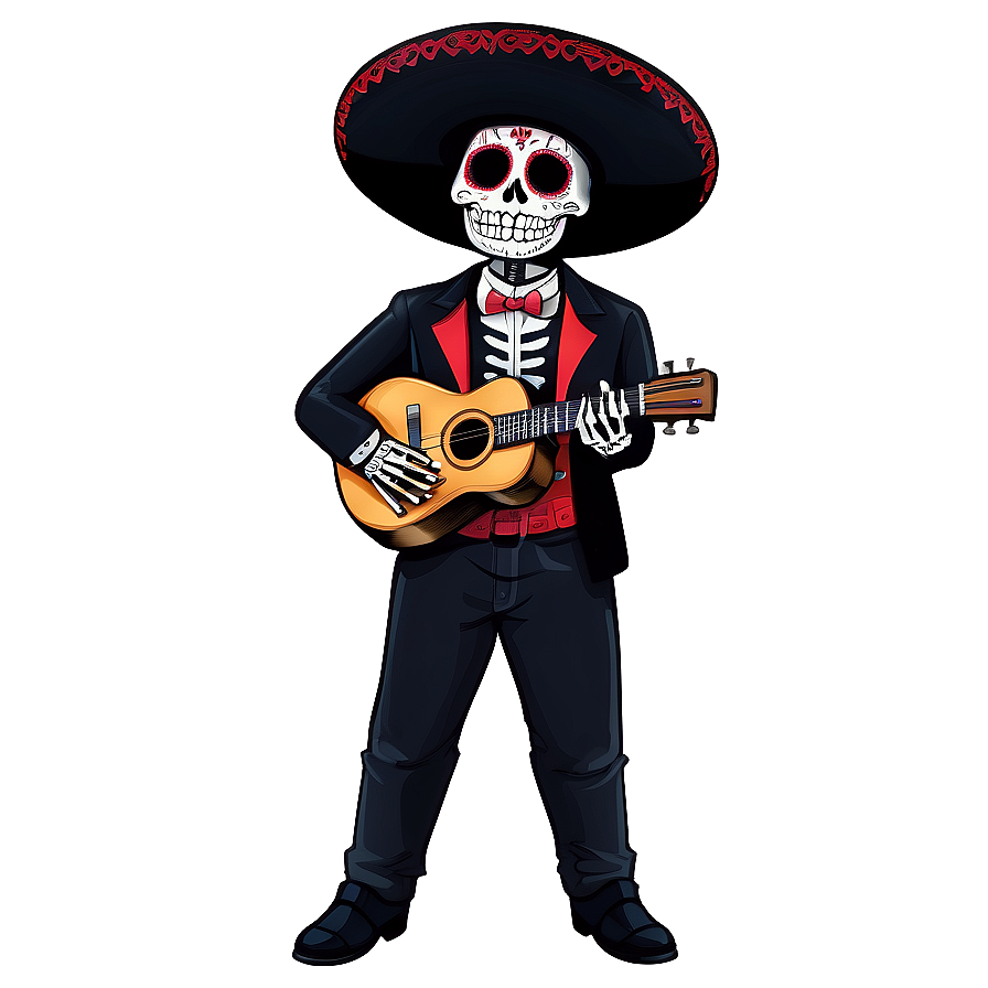 Day Of The Dead Mariachi Png Ull