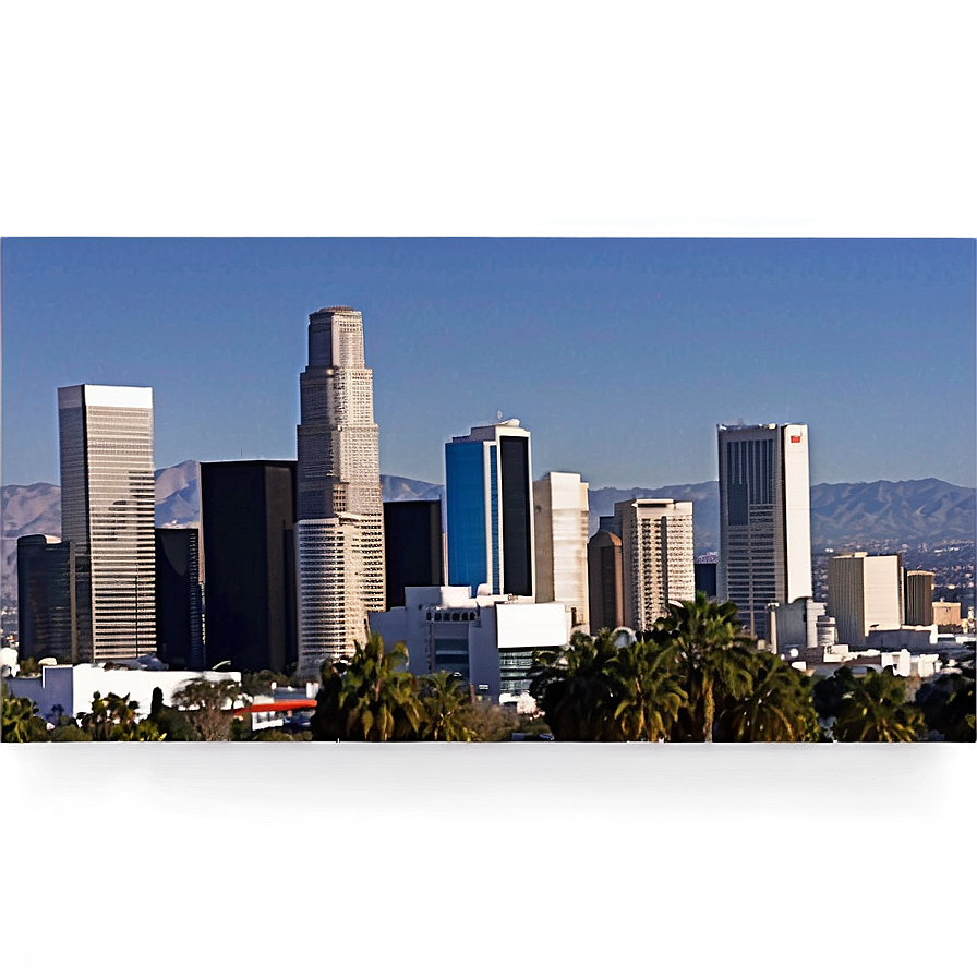 Daytime Los Angeles Skyline Png 18