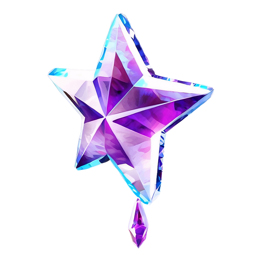 Dazzling Crystal Star Png Brr34