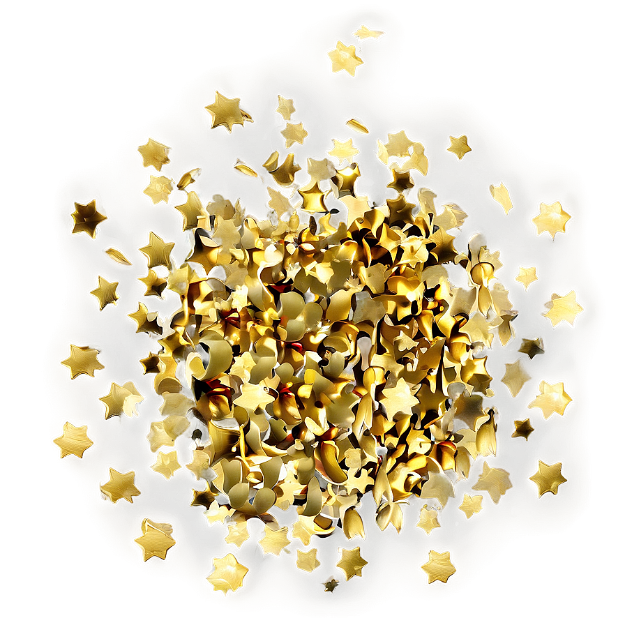 Dazzling Gold Confetti Png 05252024