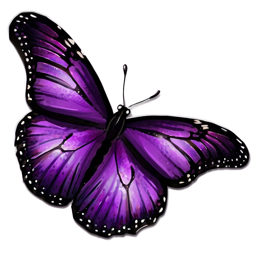Dazzling Purple Butterfly Png Bvh