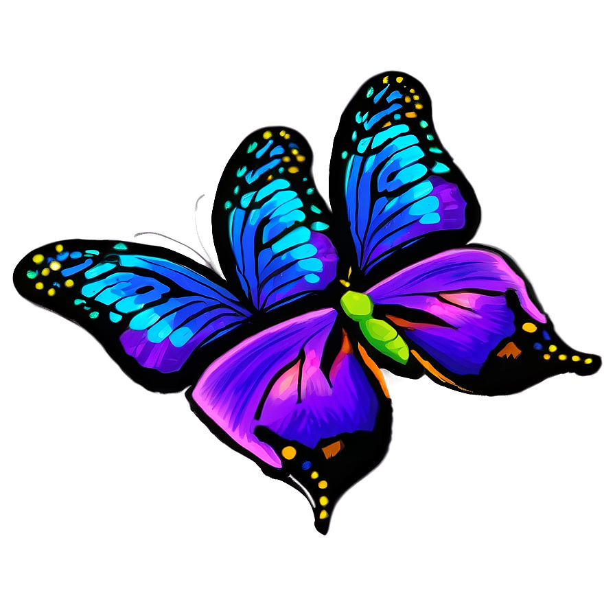 Dazzling Purple Butterfly Png Wxe