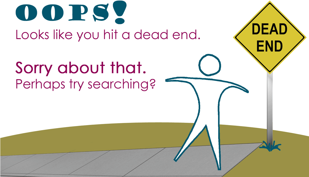 Dead End Error Message Illustration