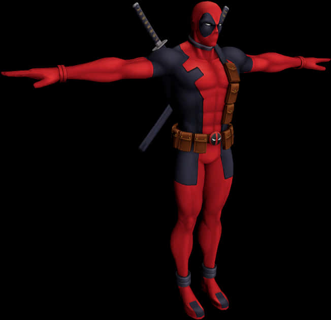 Deadpool Character Pose