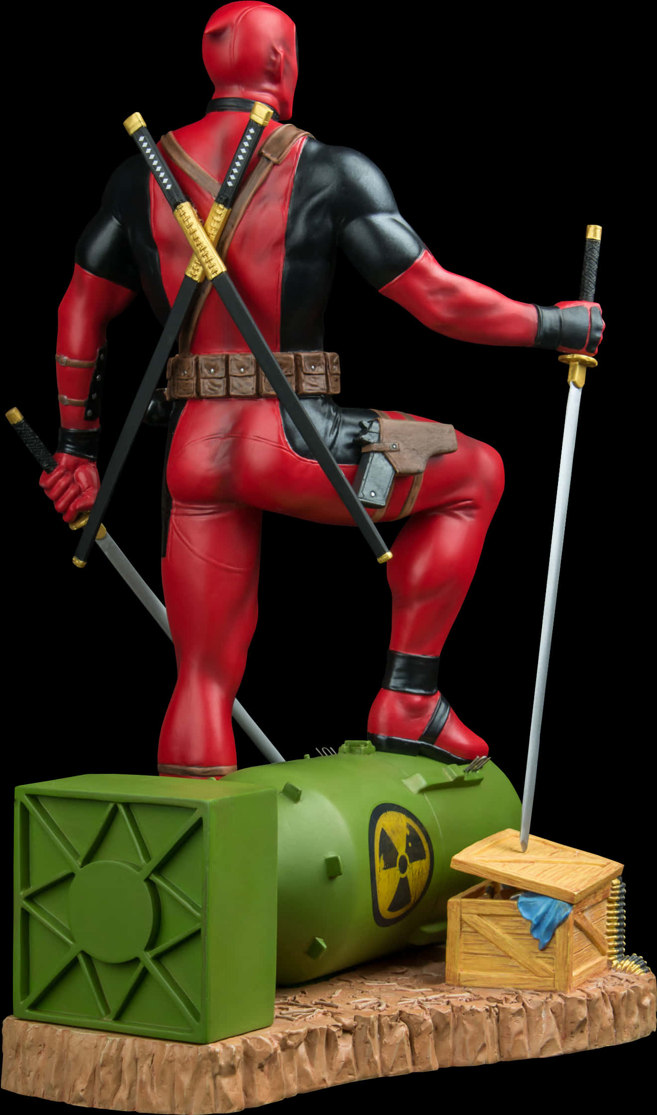 Deadpool Figure With Bomb Base