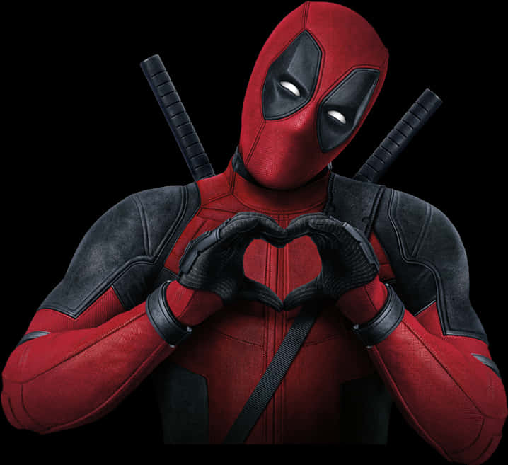 Deadpool Heart Gesture