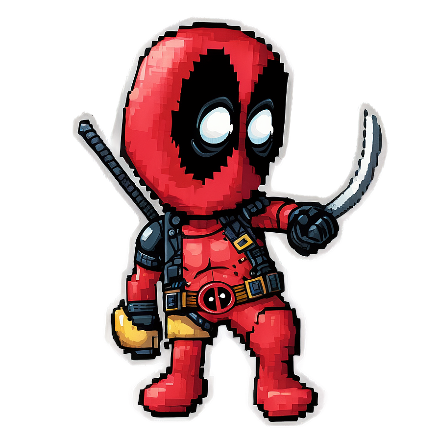 Deadpool Pixel Art Png 4